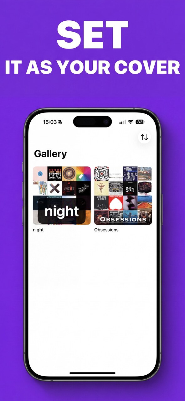 Set your mosaic as your playlist cover